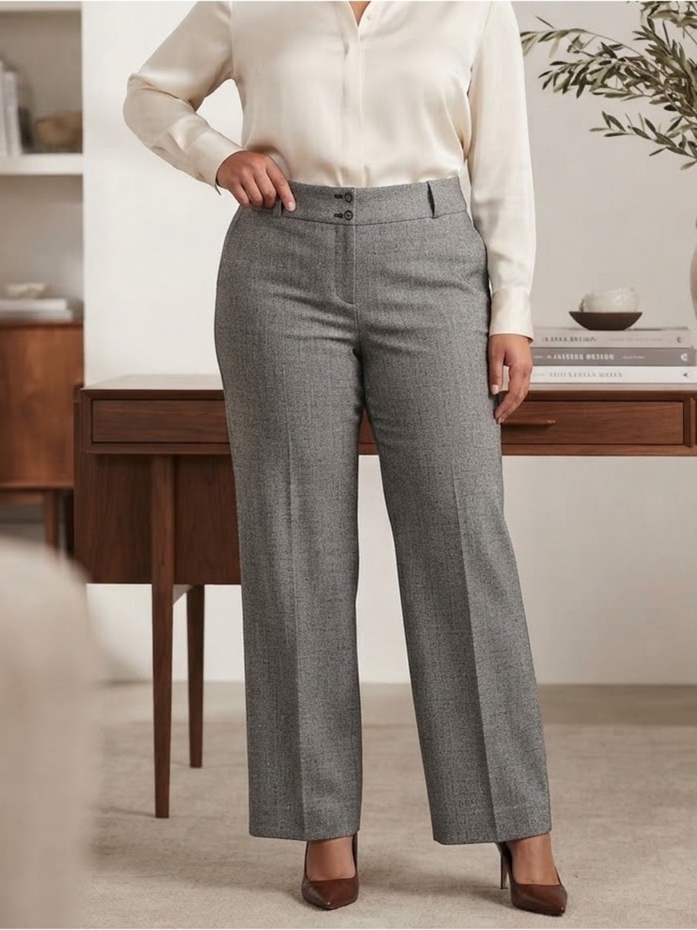 Take 50% OFF-Talbots Classic Gray Women's Dress Pants - Size-14